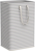 Lifewit 2 Pack Laundry Basket 80L Each, Collapsible Clothes Hamper with Reinforced Handles, Freestanding Waterproof Design for Bedroom and Laundry Room, Grey 160L Total
