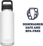 YETI Rambler 36 oz Bottle with Chug Cap and Stainless Steel Construction