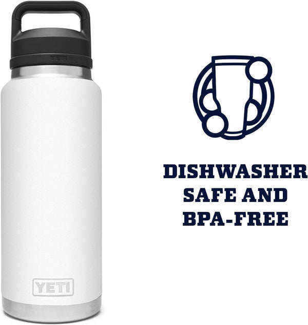 YETI Rambler 36 oz Bottle with Chug Cap and Stainless Steel Construction