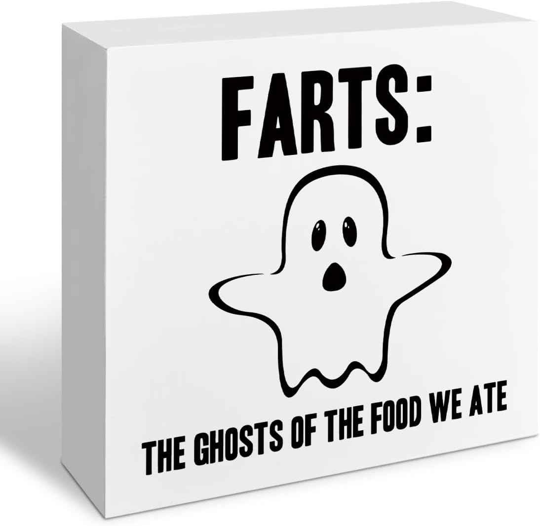 Funny Restroom Bathroom Wooden Signs, Funny Bathroom Sayings, Humor Washroom Quotes Block Plaque, Wall Art/Home Decor, Rustic Wooden Box Signs, Farmhouse Decor, Housewarming Gift