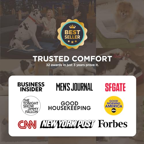 Bedsure Orthopedic Dog Bed Large Grey 35 Inch Waterproof Couch Sofa Pet Bed