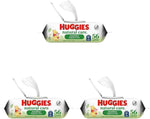 Huggies unscented baby wipes, 99% purified water, 56-count, 1 flip-top pack, hypoallergenic, fragrance free