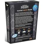 Dr. Killigan's Premium Double Potent Pantry Moth Traps with Pheromones Prime, Sticky Indian Meal Moth Traps for Kitchen, How to Get Rid of Moths in House (6 Pack, Black)