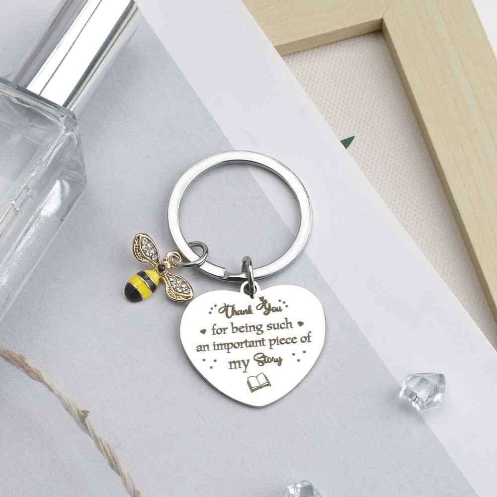 Gifts for Teacher - Christmas Thank You Birthday End of Year Teacher Appreciation Gifts Retirement Retired Graduation Cool Summer Valentines Day Teachers Gift for Women Men Ideas Keychain from Student