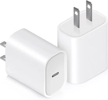 20W USB C Charger Block, 2 Pack, Fast Charging Wall Adapter for iPhone and Android Devices