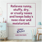 little remedies saline nasal spray and drops for newborns, 1 fl oz, pediatrician-recommended, no alcohol, drug-free