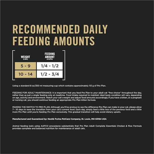 purina pro plan high protein cat food with probiotics chicken and rice formula 7 lb bag