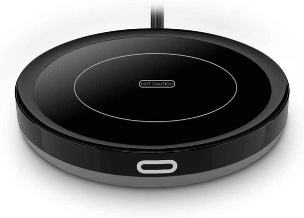 bestinkits auto on/off gravity-induction mug warmer for office desk use black