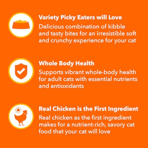 iams chicken and salmon dry cat food for picky eaters 3lb bag