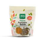 Organic 365 Pumpkin Seeds Unroasted Unsalted Non-GMO Snacking Baking Whole Foods Market 8 Ounce Bag