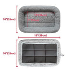 Enjoying 10" x 15" Polycotton Pet Bed with Pillow and Anti Skid Bottom for Cats, Puppies, and Small Dogs