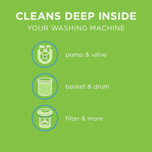 Affresh Washing Machine Cleaner, Helps Power Away Odor Causing Bacteria & Grime Deep Inside Pump, Valve & Hoses, 6 Time Release Tablets, 6 Month Supply