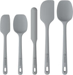 5 Pieces Silicone Spatula Set - Food Grade Rubber Spatula with Ergonomic Grip