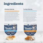blue buffalo tastefuls spoonless singles variety pack 2.6-oz twin-pack trays chicken & turkey entreé 12-count