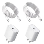 iPhone 17/16/15 Charger, USB C Charger, 2Pack 20W Type C Fast Wall Charge Power Adapter,6FT 60W USB-C to C Cable for iPhone Air/17Pro Max/15/16 Pro Max,iPad Pro 12.9/11 inch,iPad Air 5/4th,AirPods Pro