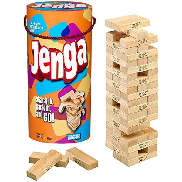Hasbro Classic Jenga Wooden Blocks Game for Kids and Families Ages 6+ | Party Games | Stocking Stuffers