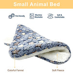 3PCS soft rabbit bedding guinea pig cage liner fleece blanket plush hamster beds ferret squirrel hedgehog rat