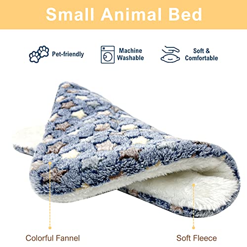 3PCS soft rabbit bedding guinea pig cage liner fleece blanket plush hamster beds ferret squirrel hedgehog rat