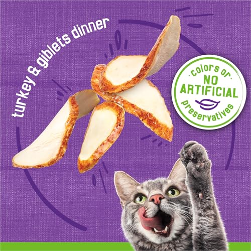 purina friskies wet cat food pate turkey and giblets dinner, 5.5 oz cans, pack of 24