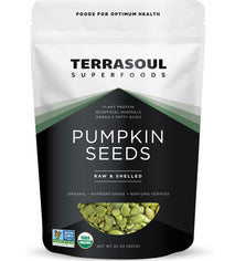 Terrasoul Superfoods Organic Pumpkin Seeds, 2 Lbs - Shelled, Raw, Unsalted, Premium Quality