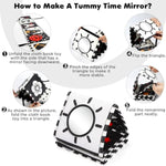 urmywo black and white baby toy, tummy time high contrast newborn toys 0-3 months, soft baby book