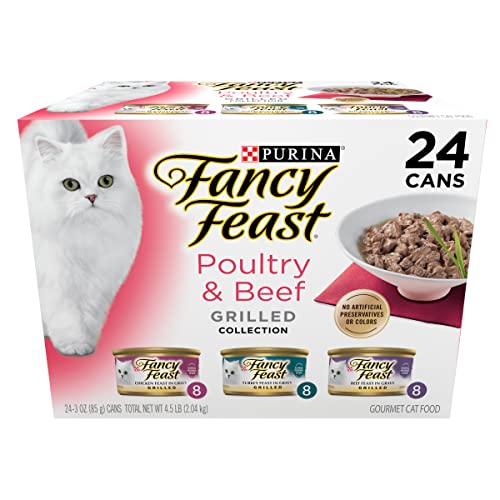 purina fancy feast poultry beef collection wet cat food 24 pack 3 oz cans