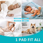 Kanech washable bed pads for adults, seniors, kids & pets, 44x52 inches, heavy absorbency, waterproof, quick drying