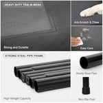 Grey 50" Lx32 Wx8 H Cooling Elevated Dog Bed for Large Dogs with Non-Slip Floor Protectors & Breathable Mesh