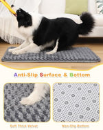Dark Gray dog crate bed for medium to large dogs, 35" x 22", high resilience foam and anti-slip bottom