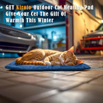 kiroto outdoor pet heating pad 20x16 blue waterproof cover temperature control