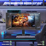 single lcd computer monitor free-standing desk stand mount riser for 13-32 inch screen with swivel and height adjustable