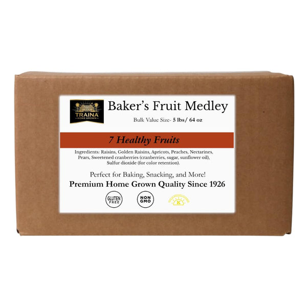 Traina Home Grown Dried Fruit Medley, 2 lbs, Resealable Pouch