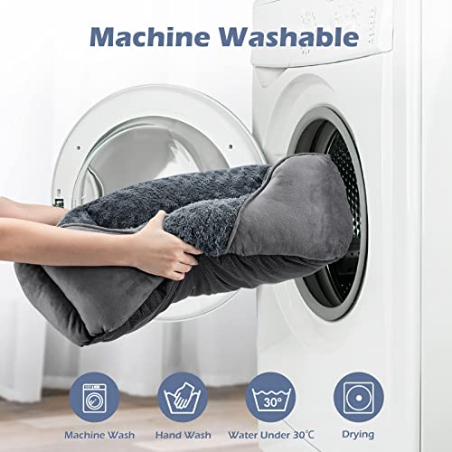 invenho rectangle washable orthopedic dog bed for small and large dogs with soft calming sleeping puppy bed durable pet cuddler