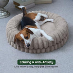 balance-luxury-donut-dog-bed-30-inches-round-medium-size-dogs-washable-orthopedic-calming-dogs-bed-with-anti-slip-bottom-oatmeal