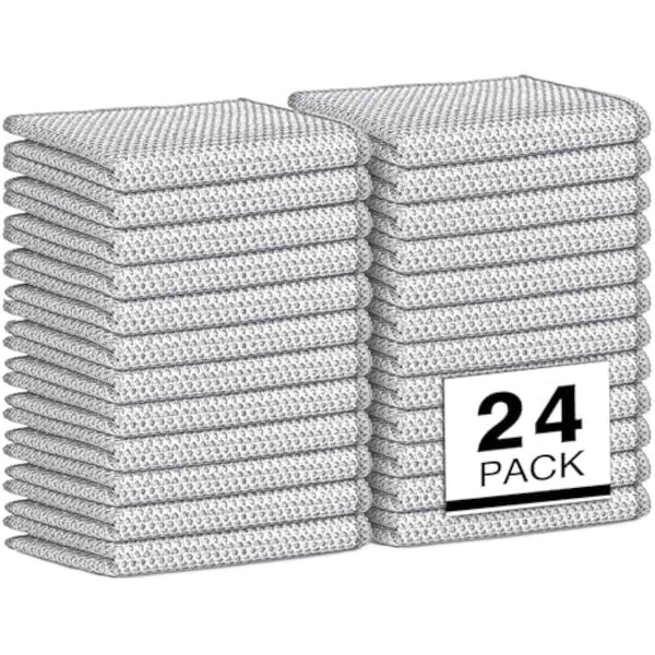 AIDEA Non-Scratch Wire Dishcloth 24-Pack, Washable Dish Rags with No Odor