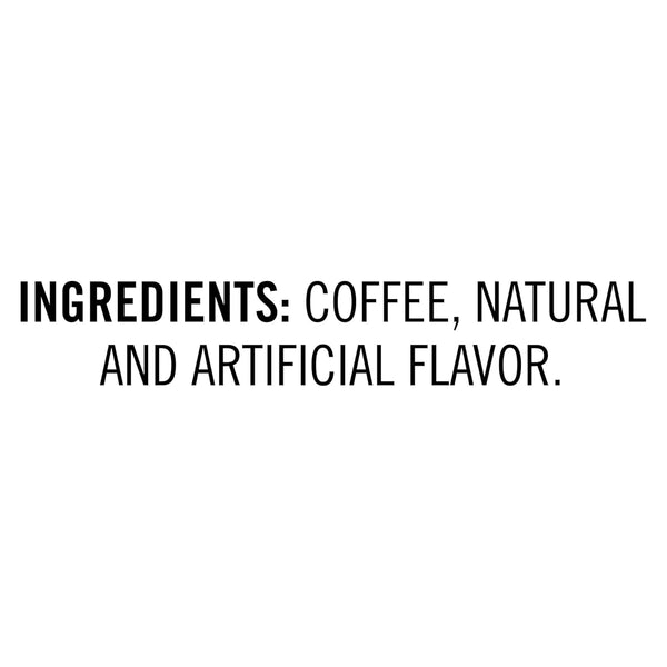 Dunkin' Donuts French Vanilla medium roast coffee, 12 Oz bag, ground, artificially flavored, versatile brewing, at home