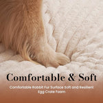 large dog orthopedic pet bed with waterproof lining and anti slip bottom