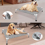 Elevated Cotton Dog Bed, Medium Size, Non-Slip Feet, 70lbs Capacity