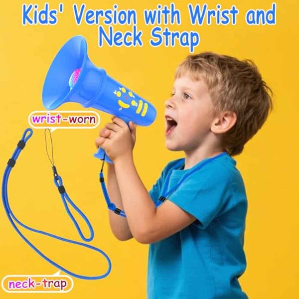 Blue Voice Changer for Kids - Birthday Gift for Boys and Girls Ages 3-8 - Noise Maker Prank Toy