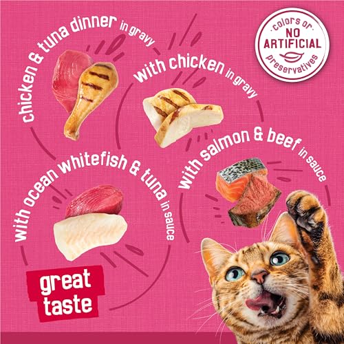 purina friskies gravy wet cat food variety pack surfin and turfin 5.5 oz cans