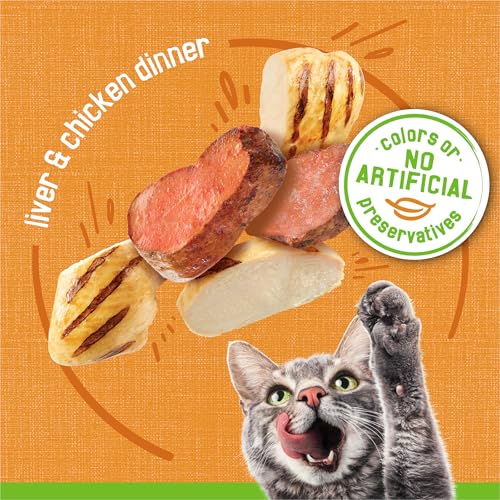 Purina Friskies Wet Cat Food Pate, Liver and Chicken Dinner, 5.5 oz. Cans, Pack of 24