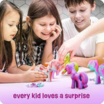 Dan&Darci Unicorn Hatching Surprise Eggs for Kids - 6 Pack - Grows 600% - Basket Stuffers - Easter Toys for Girls 3-8 - Birthday Gift - Party Favors for 3+ Year Old Girl - Gifts for Ages 3 4 5 6 7 8