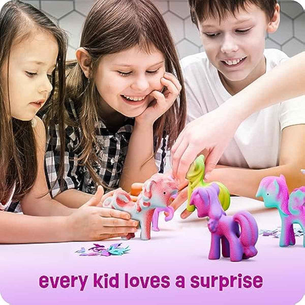 Dan&Darci Unicorn Hatching Surprise Eggs for Kids - 6 Pack - Grows 600% - Basket Stuffers - Easter Toys for Girls 3-8 - Birthday Gift - Party Favors for 3+ Year Old Girl - Gifts for Ages 3 4 5 6 7 8