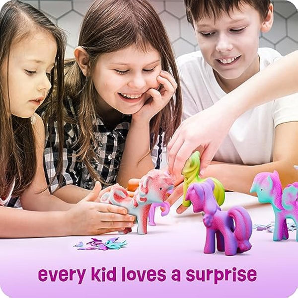 Dan&Darci Unicorn Hatching Surprise Eggs for Kids - Easter Basket Stuffers - 6 Pack Grows 600% - Toys for Girls 3-8 - Easter Crafts - Party Favors for 3+ Year Old Girl - Gifts for Ages 3 4 5 6 7 8
