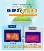 uncn 18x22 pressure-activated pet heat pad with adjustable temperature waterproof and washable features