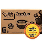 The Organic Coffee Co. Compostable Coffee Pods - Breakfast Blend, 80 Ct, K Cup Compatible