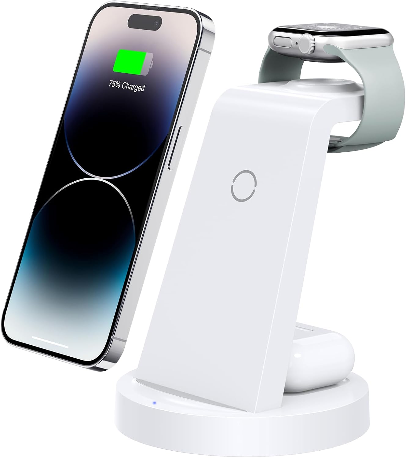 3 in 1 Charging Station for iPhone, Wireless Charger for iPhone 17 16e 16 15 14 13 12 11 X Pro Max & Apple Watch - Wireless Charging Station for AirPods 4 3 Pro - Rayz Mart