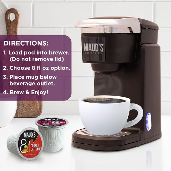Maud's Bold Dark Roast Coffee Pods Variety Pack, 40-count, 9 Assorted Flavors