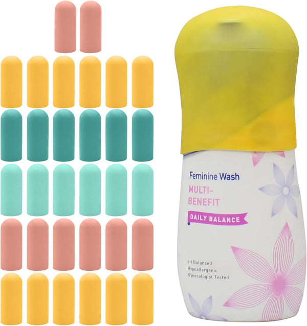 Silicone Bottle Covers Travel Essentials for Women Men, Beach Vacation Essentials, Travel Size Toiletries Accessories, Cruise Ship Essentials 2026, Must Haves, Leak Proofing