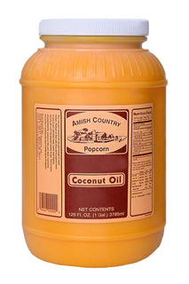 Amish Country Popcorn Coconut Oil 1 Gallon Old Fashioned Non GMO Gluten Free